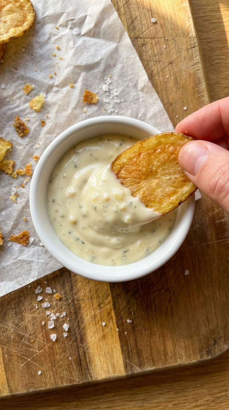 Garlic Aioli Dip with Chips