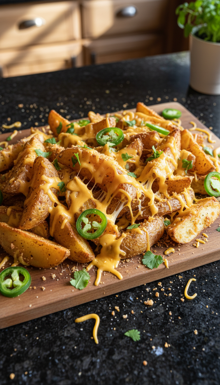 Loaded Nacho Potato Wedges