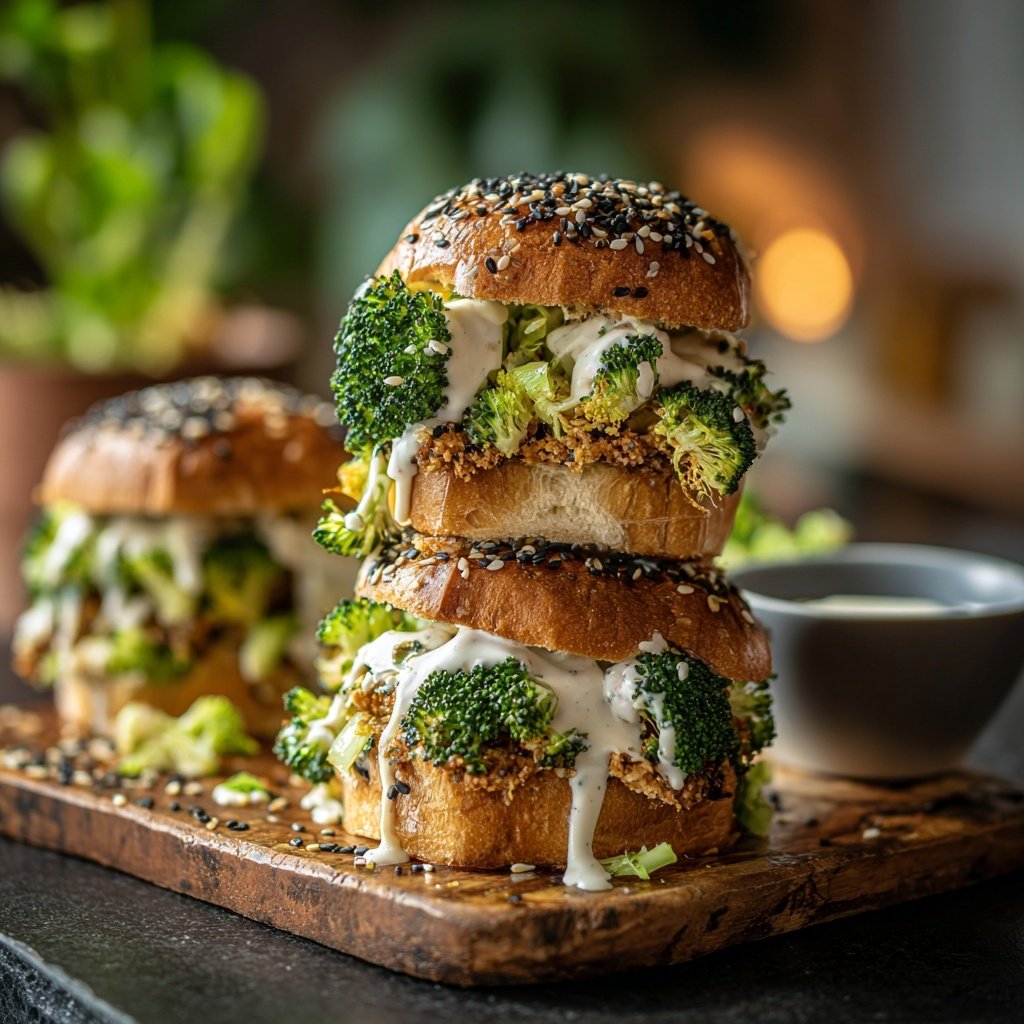 Tangy Broccoli Apple Sliders