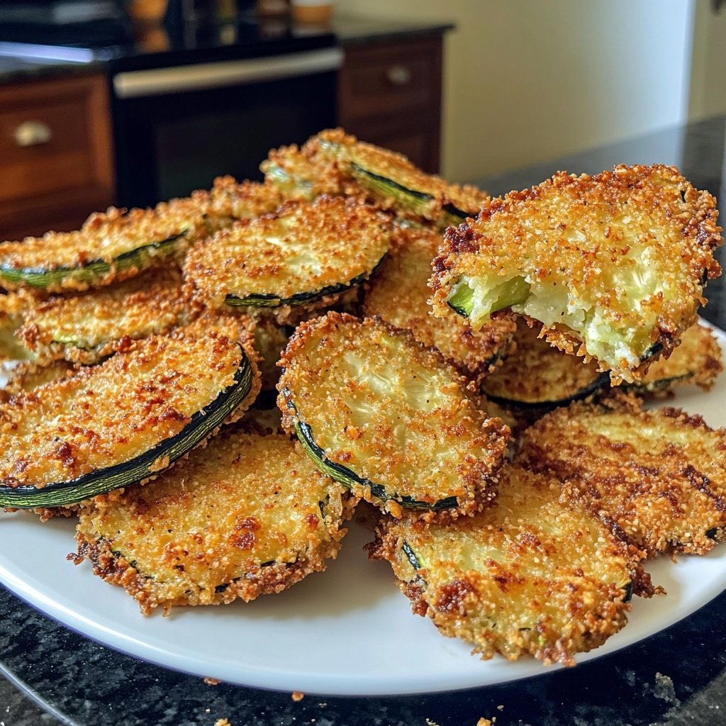 Crispy Air Fried Zucchini Keto