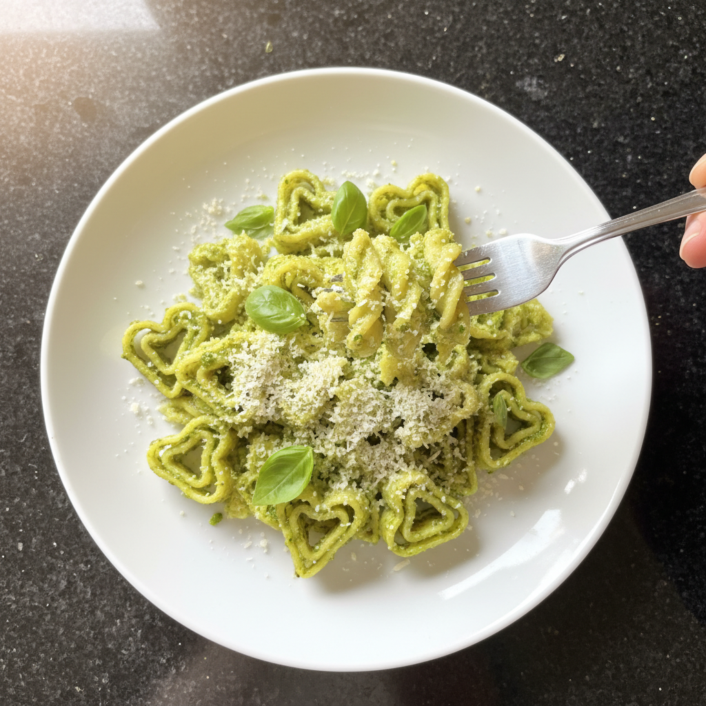 Romantic Heart-Shaped Pasta
