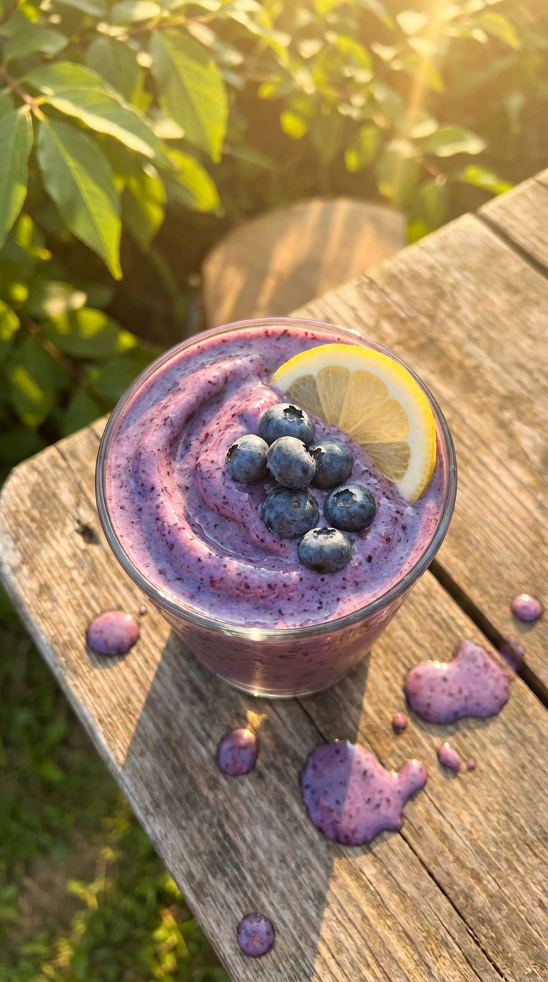Refreshing Lemon Blueberry Smoothie
