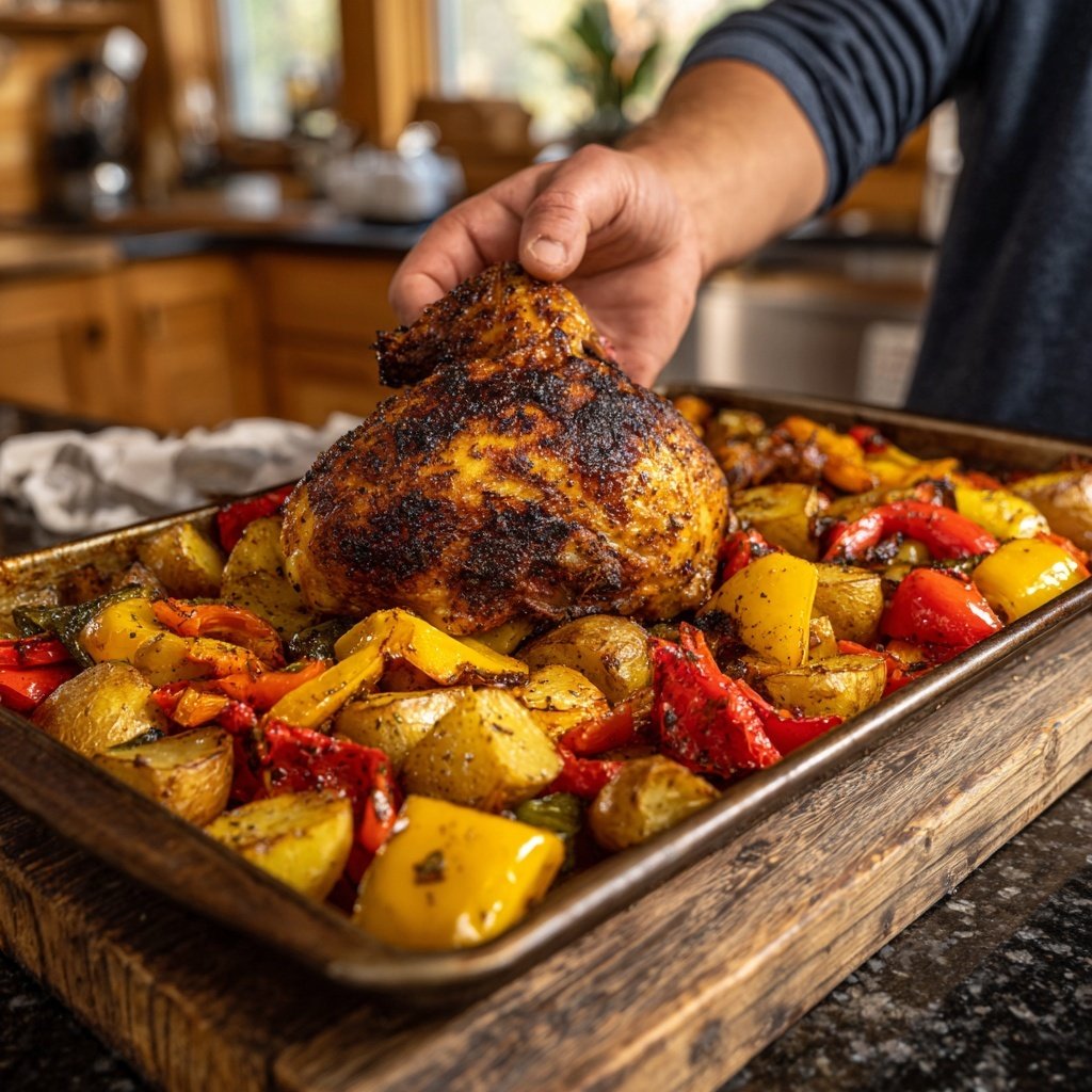 Sheet Pan Chicken Roasted Vegetables