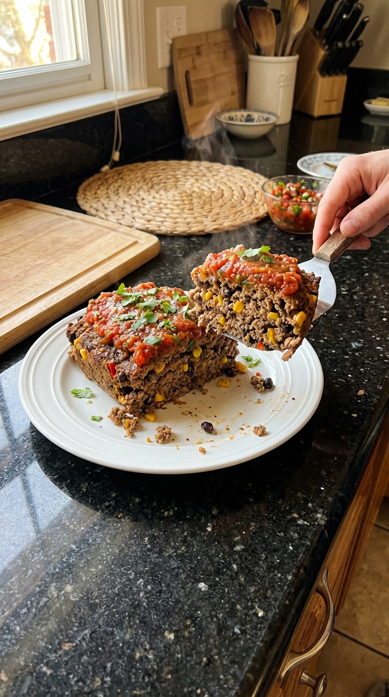 Mexican Meatloaf with Salsa