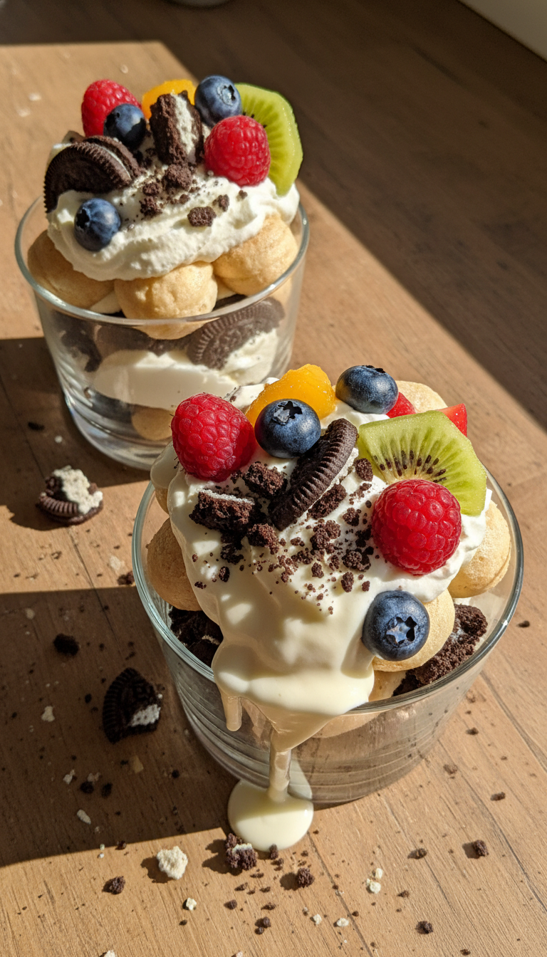 Whimsical No-Bake Dessert Cups