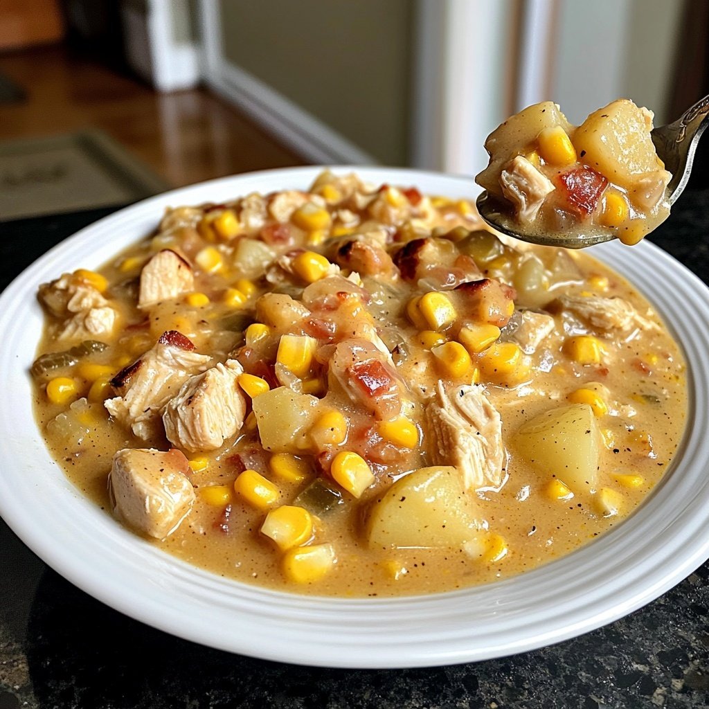 Crockpot Chicken Corn Chowder