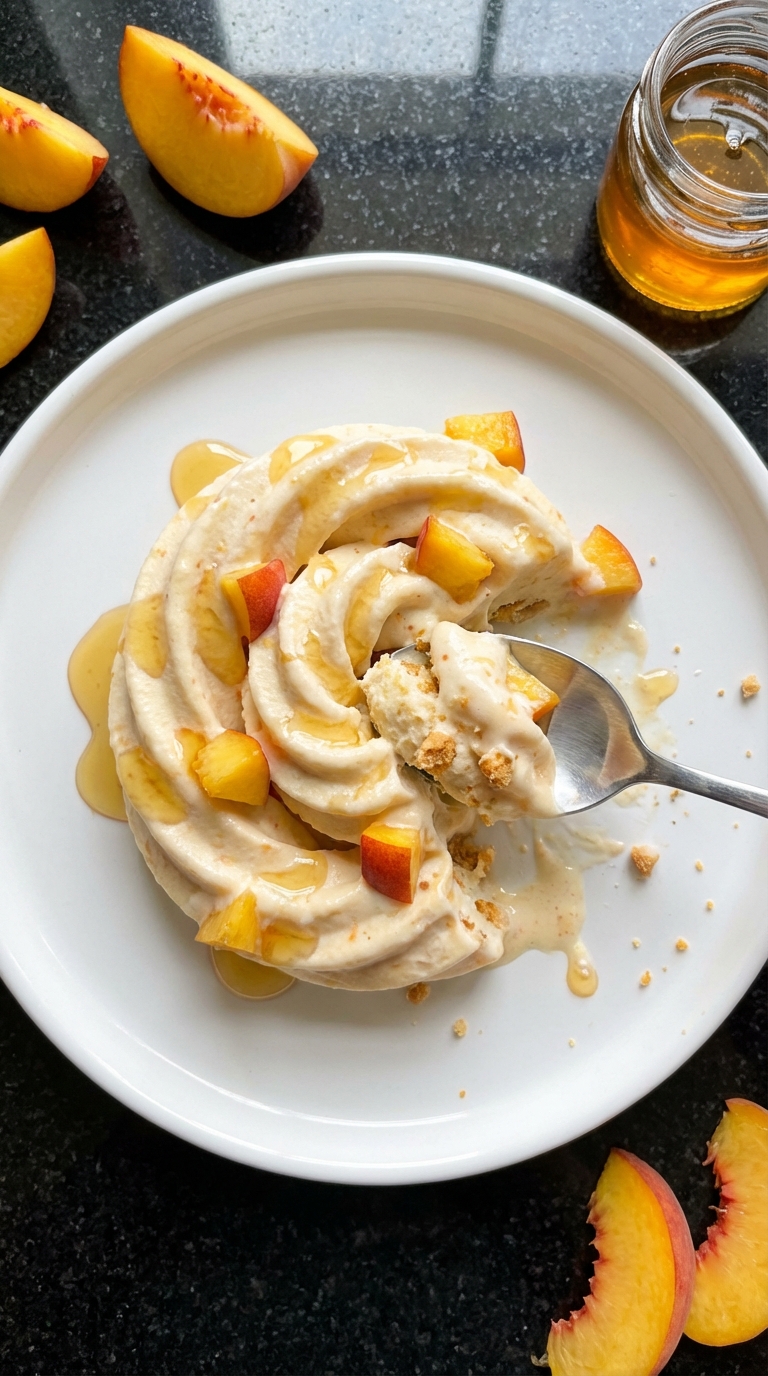 Peachy Frozen Yogurt Twists