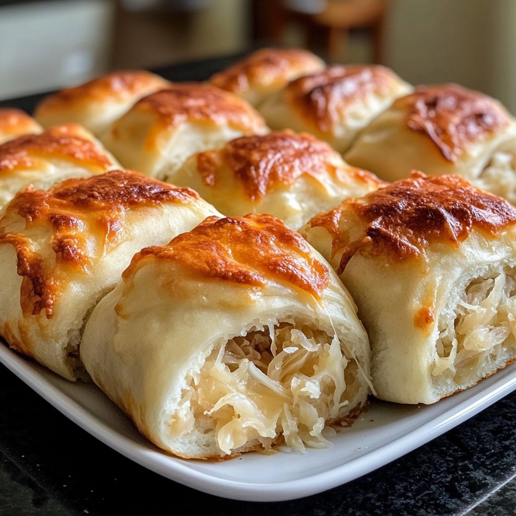 Sauerkraut Stuffed Rolls