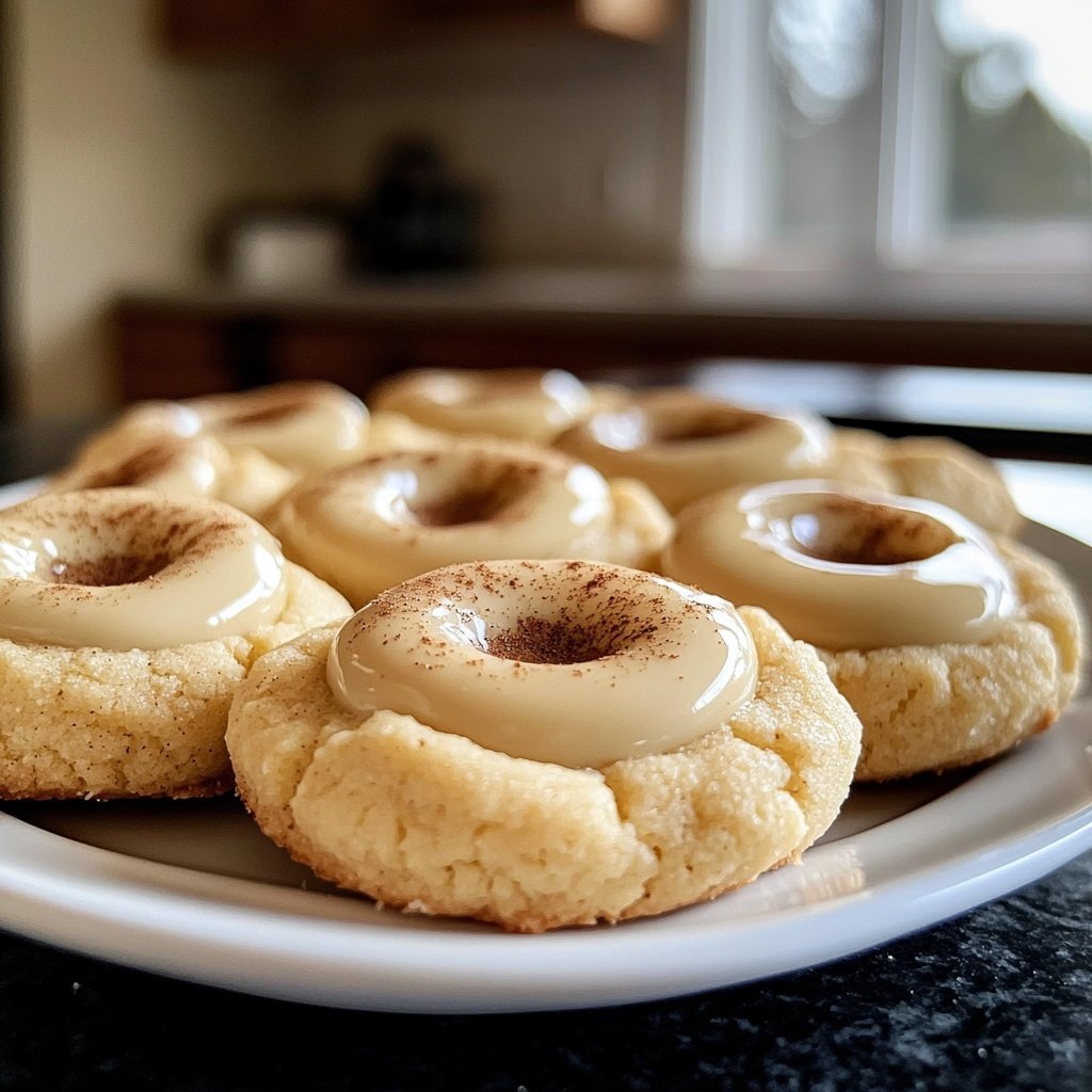 Eggnog Thumbprint Cookies