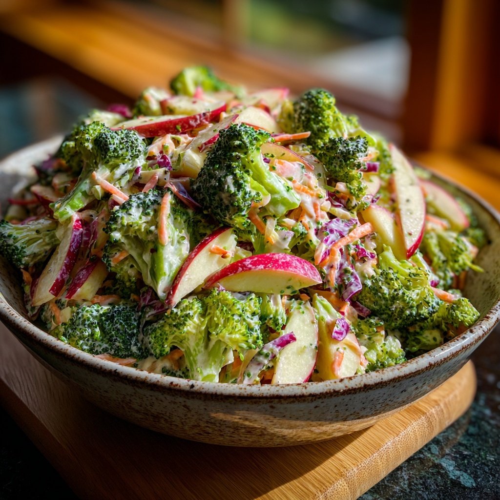Broccoli and Apple Slaw Delight