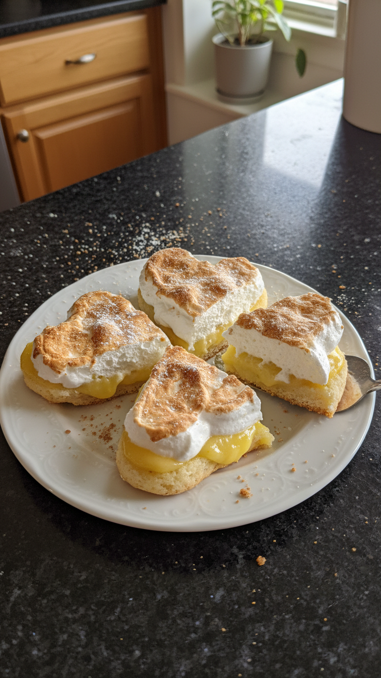 Lemon Meringue Heart Delights