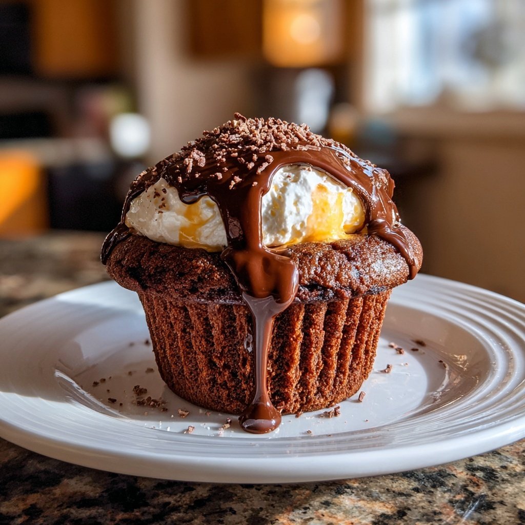 Chocolate Orange Cupcake Surprise