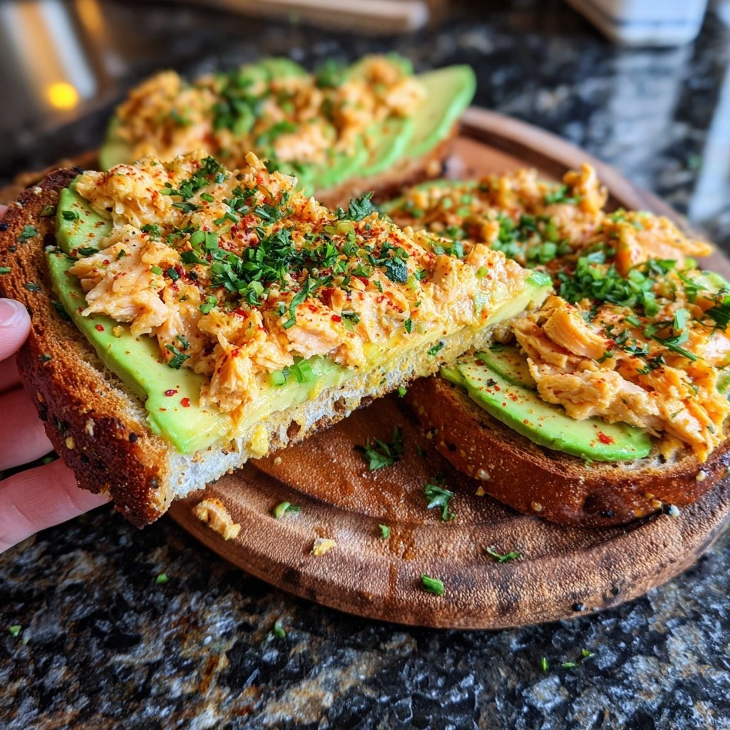 Chili Lime Salmon Avocado Toast
