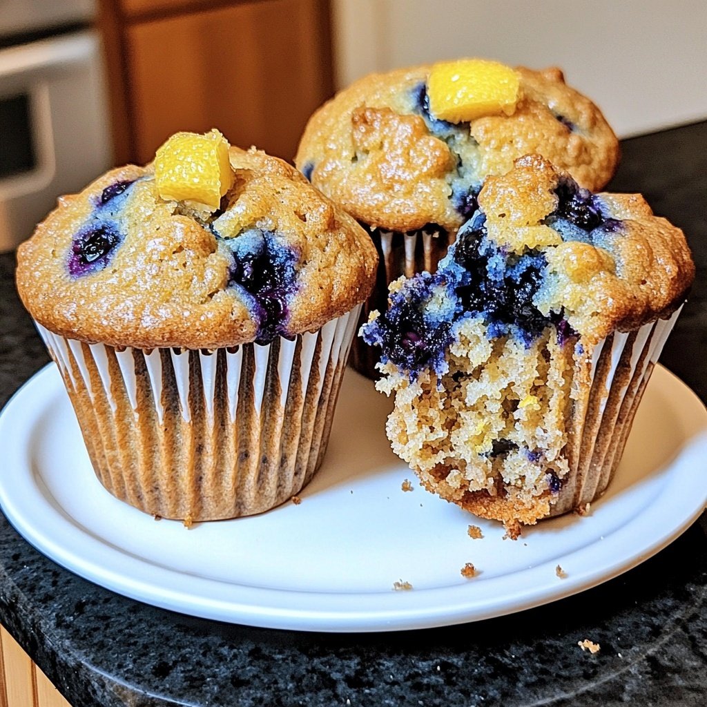 Meyer Lemon Blueberry Muffins