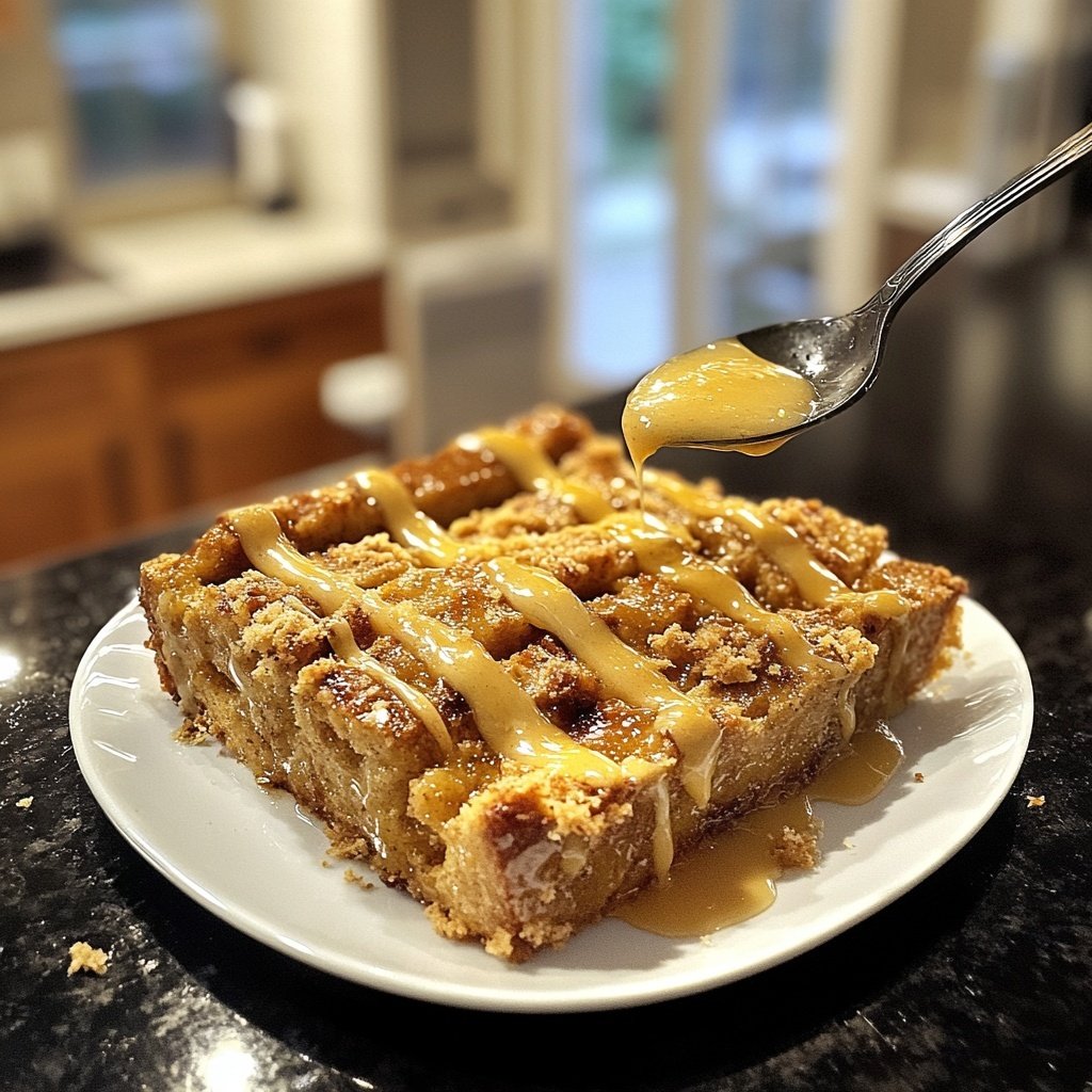 Bread Pudding with Butter Rum Sauce
