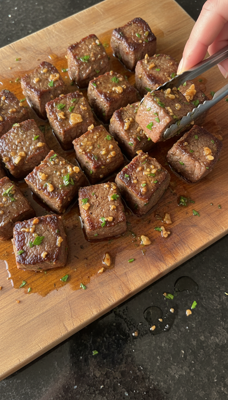 Herbed Butter Filet Mignon Bites