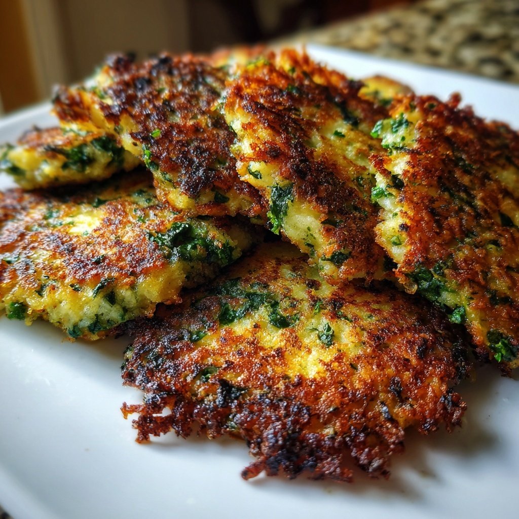 Crispy Potato and Kale Fritters