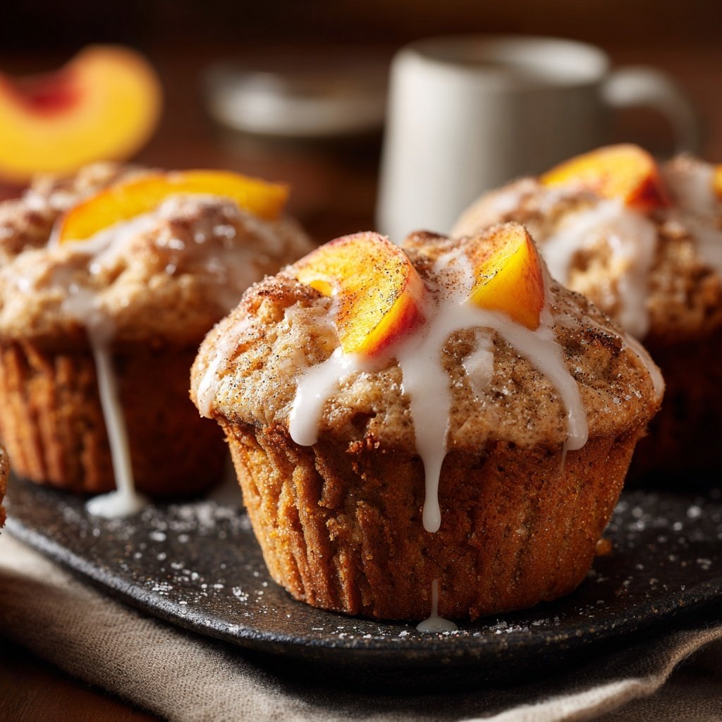 Peach Cobbler Cupcake Delight