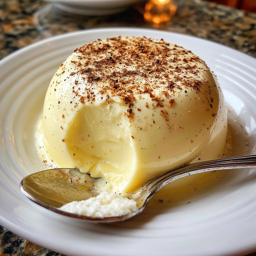 Eggnog Panna Cotta with Nutmeg