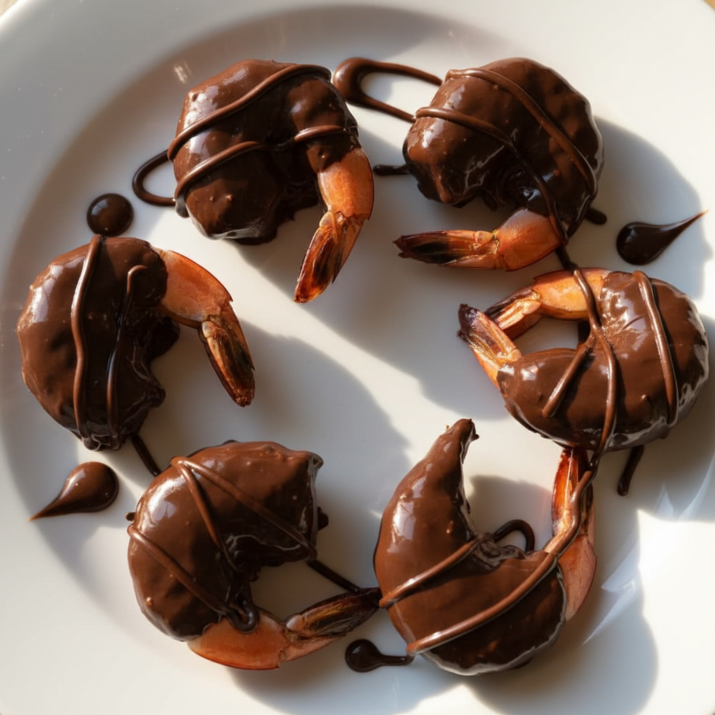 Valentine's Day Chocolate Coated Shrimp
