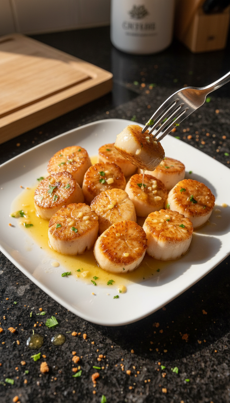 Seared Scallops with Lemon Butter