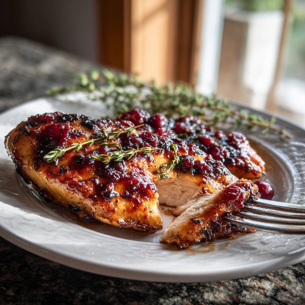 Cranberry Glazed Chicken Breasts