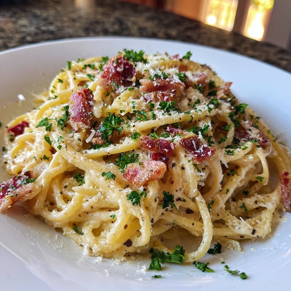 Chicken Carbonara Noodles