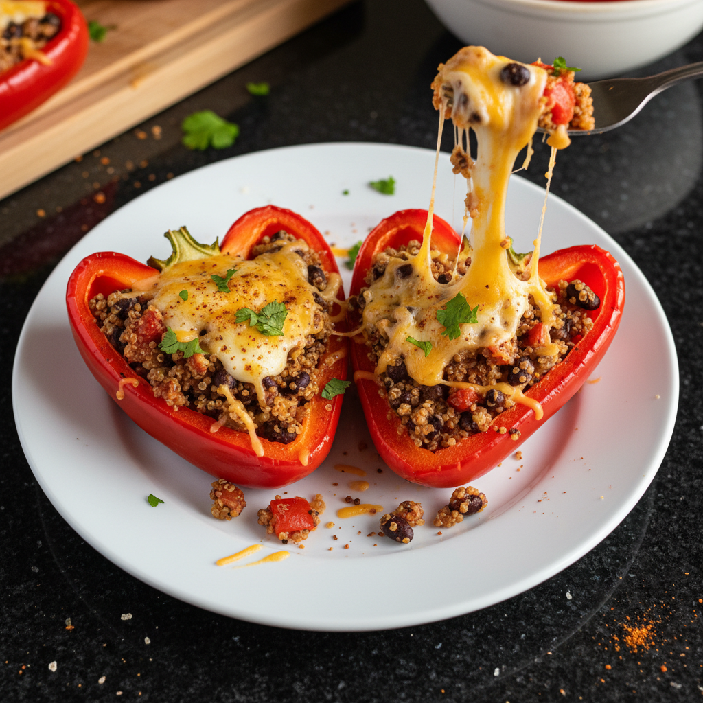 Valentine's Day Stuffed Bell Peppers