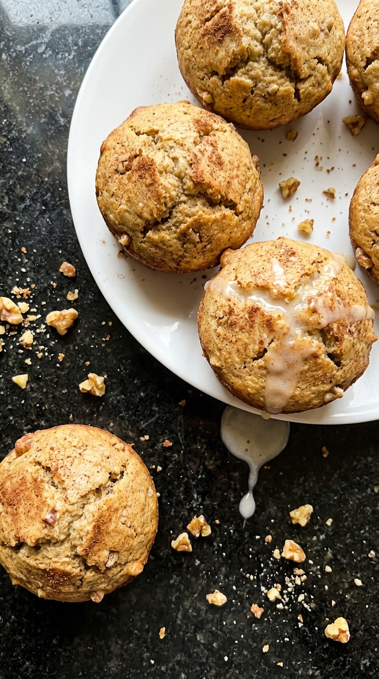 Spiced Vanilla Nut Muffins