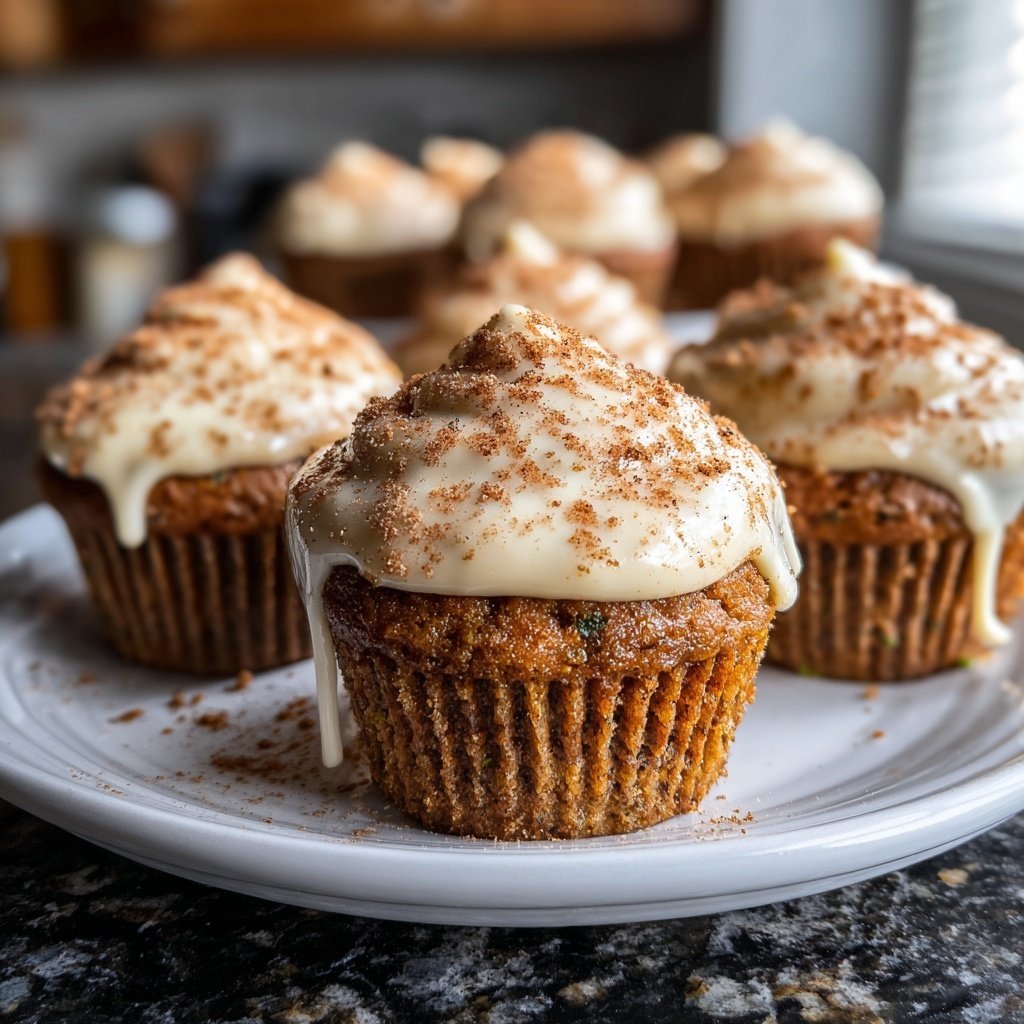 Zucchini Carrot Spice Cupcakes