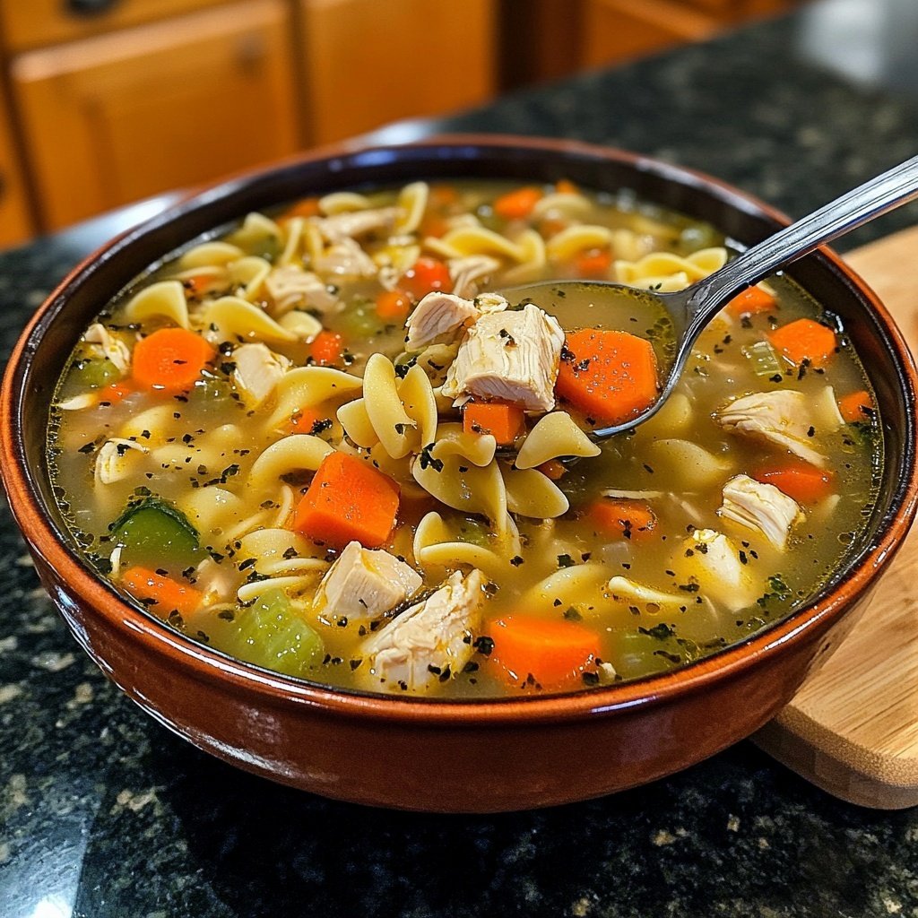 CopyCat Panera Bread Chicken Noodle Soup