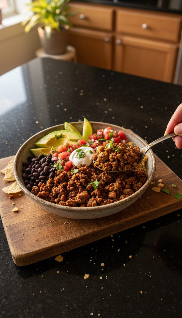Zesty Beef Burrito Bowl