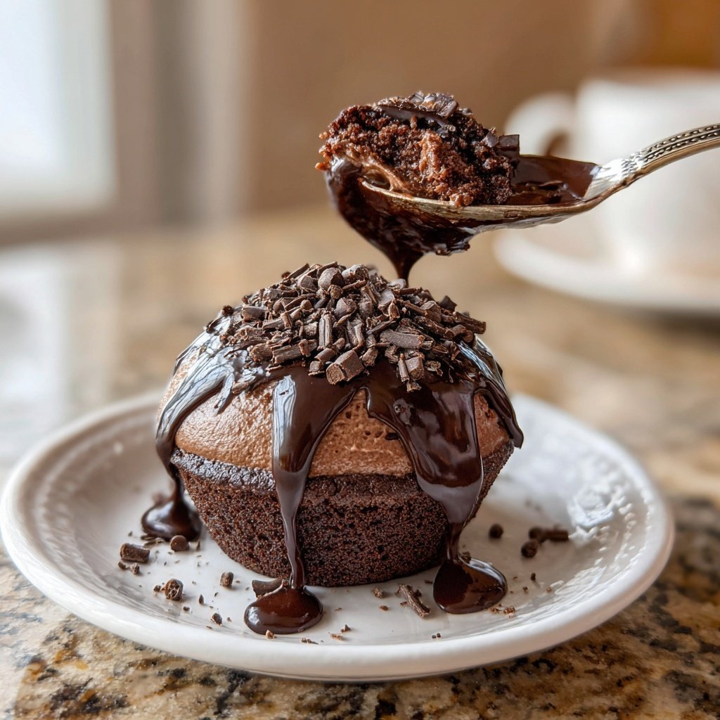 Chocolate Bavarian Cupcake