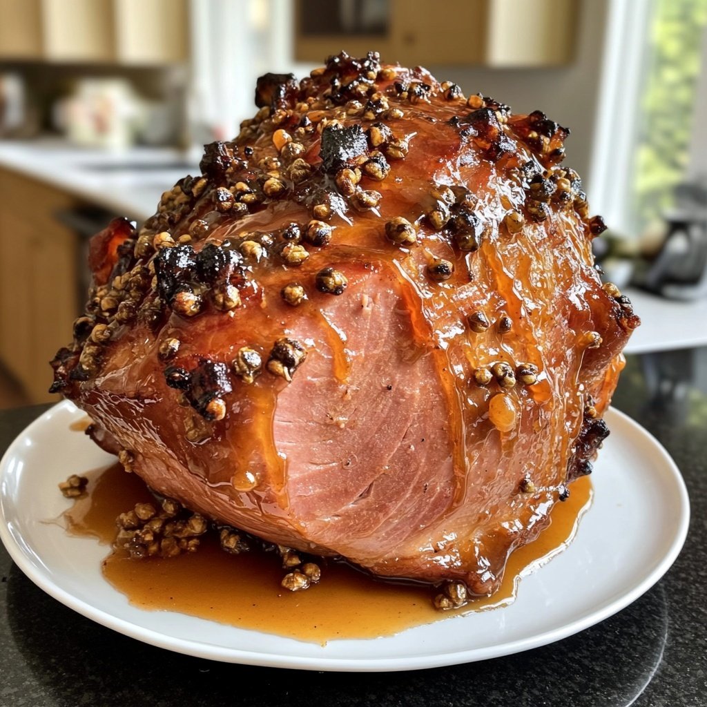 Glazed Ham with Cloves