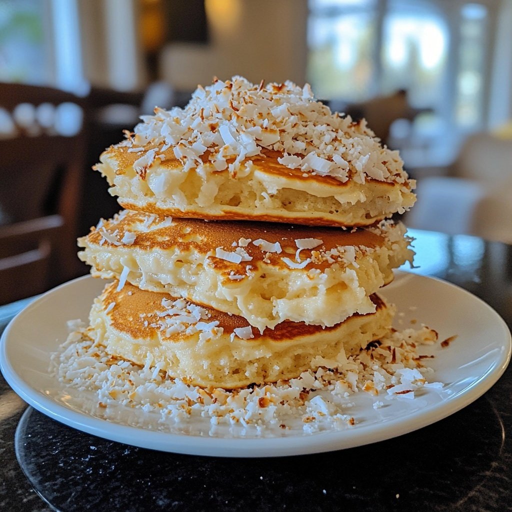 Coconut Cream Pancakes