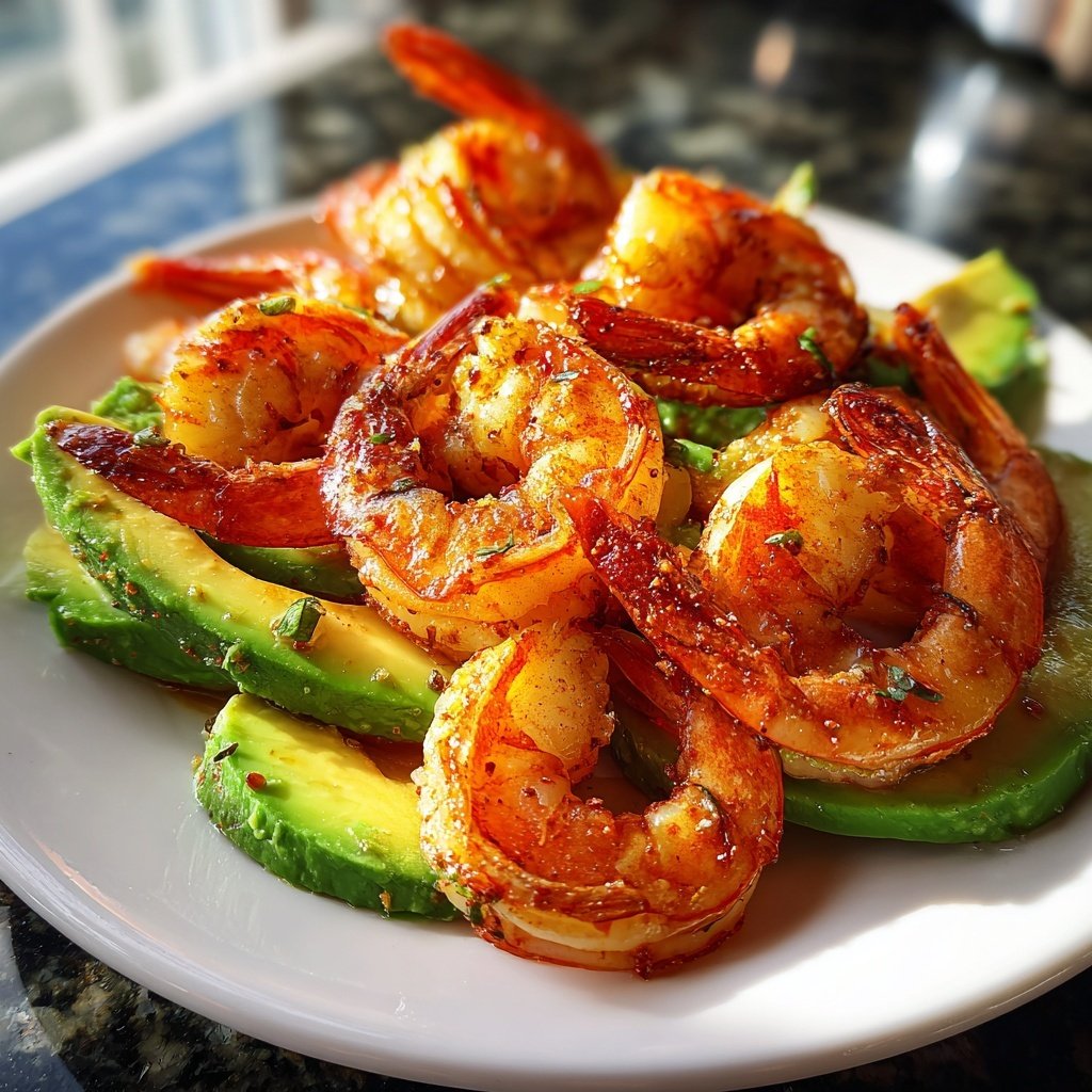 Shrimp and Avocado Appetizer Platter
