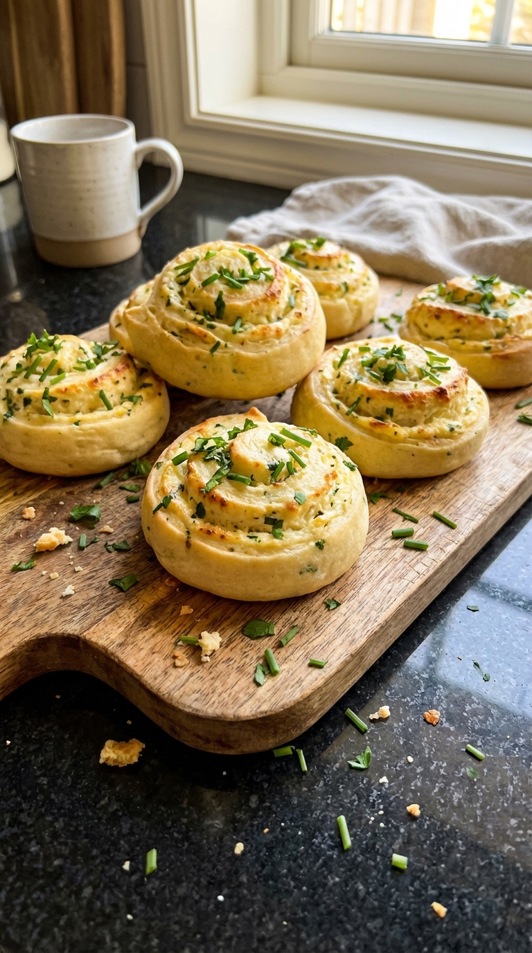 Herbed Cottage Cheese Whirls