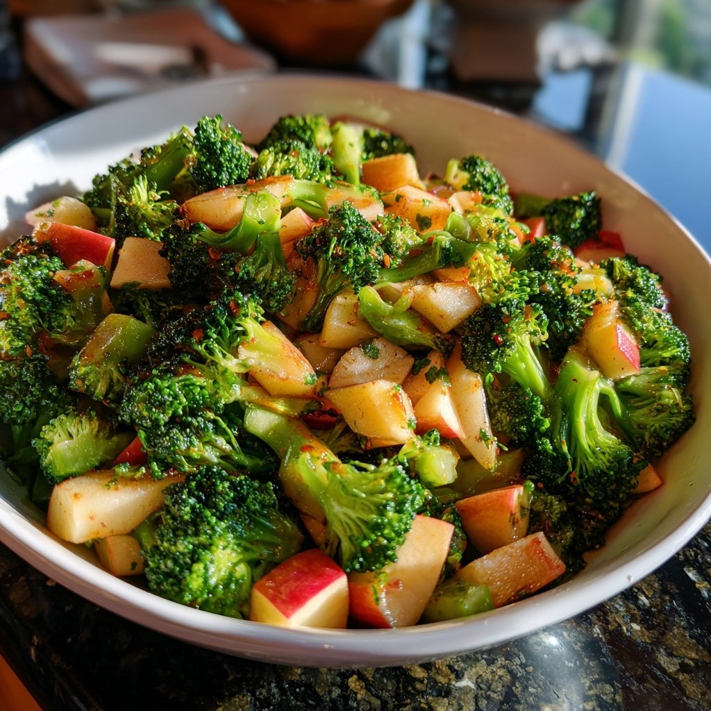Sautéed Broccoli Apple Medley