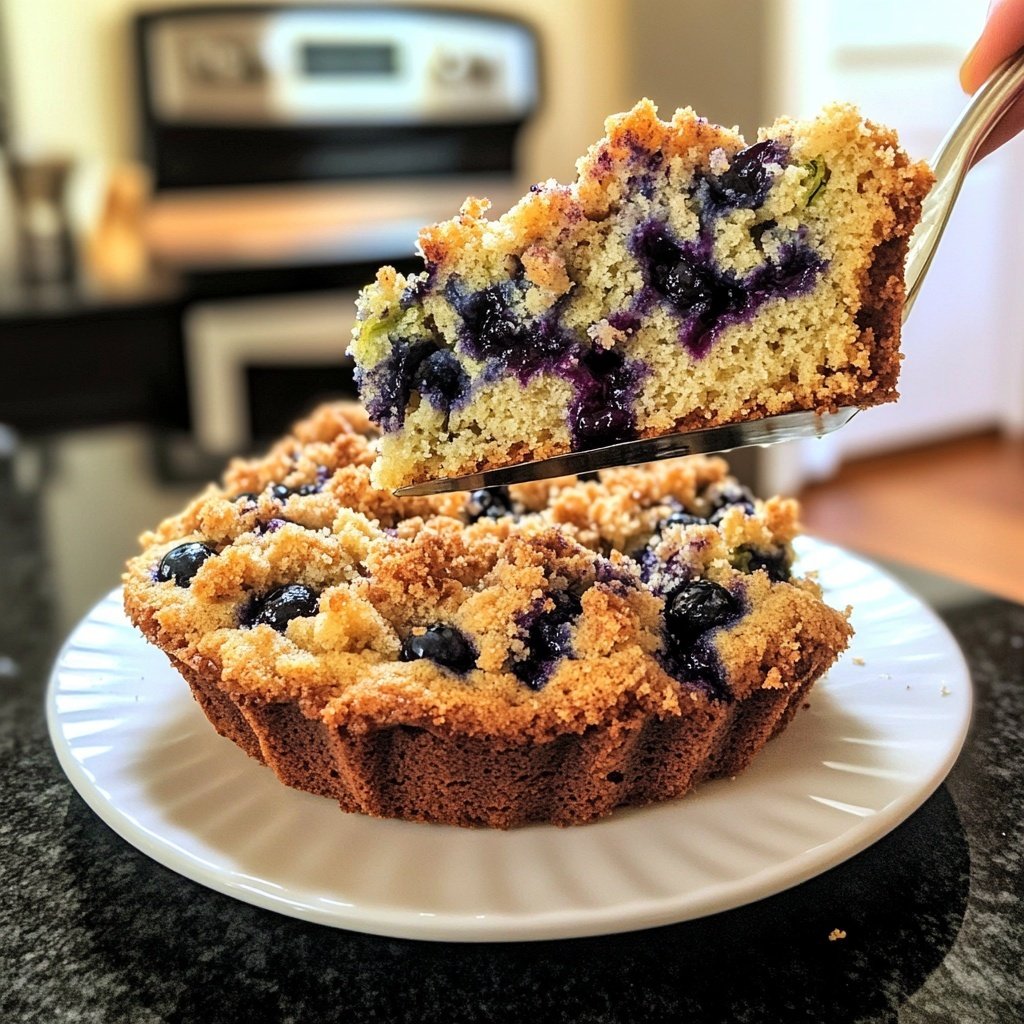 Zucchini Blueberry Crumb Cake